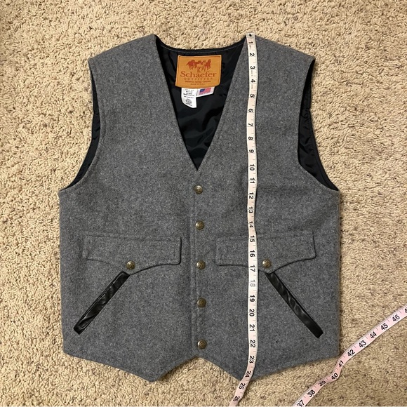 SCHAEFER OUTFITTER Vest GRAY 825 - Sz M Made in USA EXCELLENT! - Picture 12 of 12
